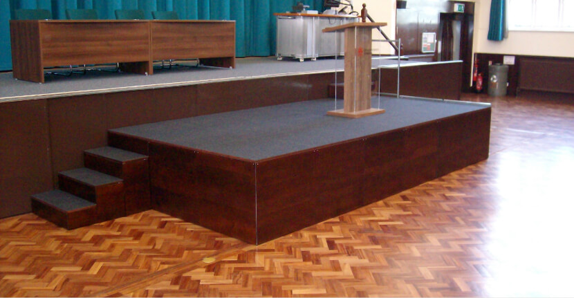 Wooden Stage Blocks Banner in Desborough