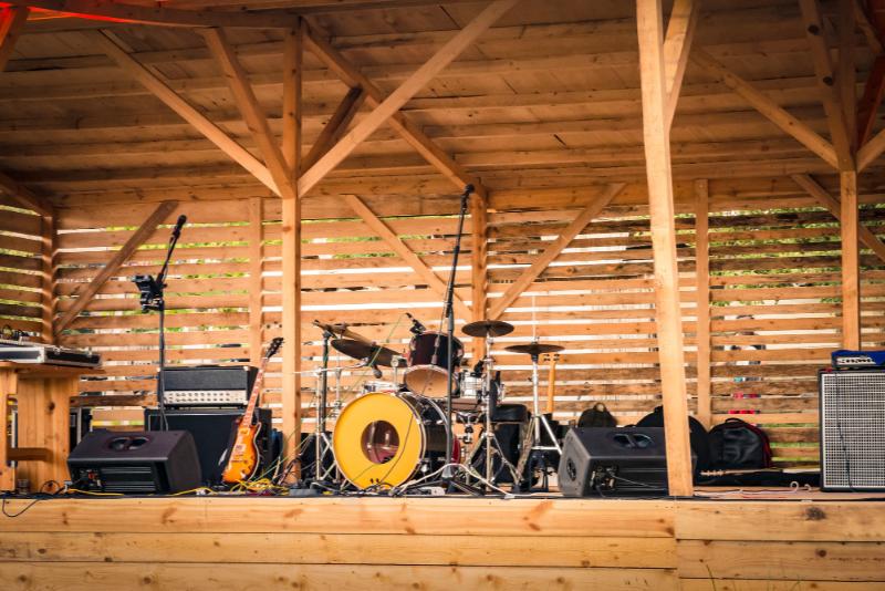 Wooden Stage Blocks in Suffolk 
